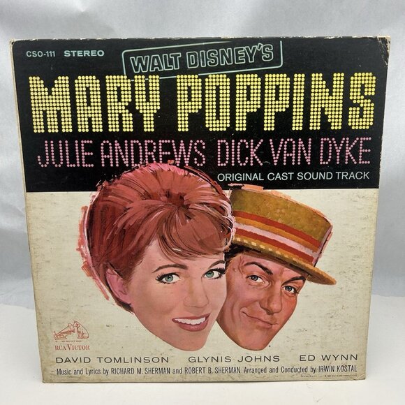 Walt Disney's Mary Poppins Original Cast Soundtrack Julie Andrews